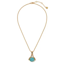 Wedjat Eye Scarab Spinning Pendant Necklace*The Met Store Best
