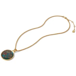William Morris Blackthorn Enamel Pendant Necklace*The Met Store Shop