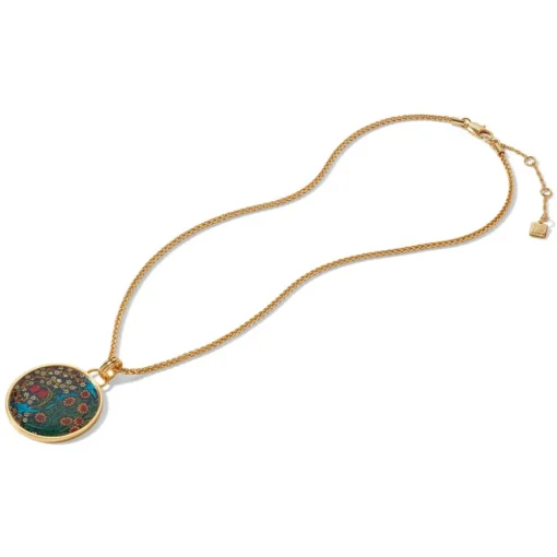 William Morris Blackthorn Enamel Pendant Necklace*The Met Store Shop