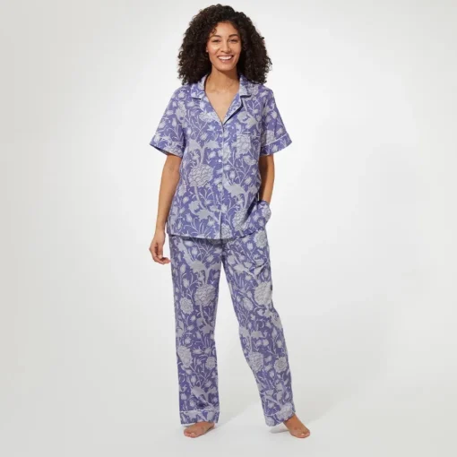 William Morris Wild Tulip Women's Cotton Pajamas*The Met Store Hot
